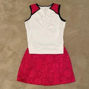 Tennis skort and matching top, Tail